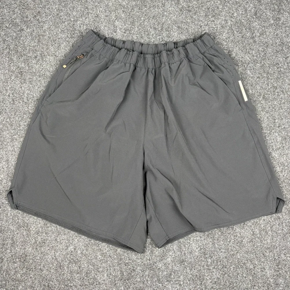 REI Co-op Swiftland Running Shorts Mens Large Black Lined Athletic Gym 7 Inch
